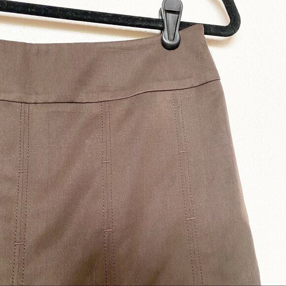 Carlisle 100% Wool Brown Pleated Skirt Size 4 - Picture 5 of 9
